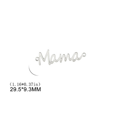 EUEAVAN 5tk Mama Letter roostevabast terasest võluripatsid kaelakee ehete jaoks naiste emadepäeva kingituste meisterdamise tarvikud