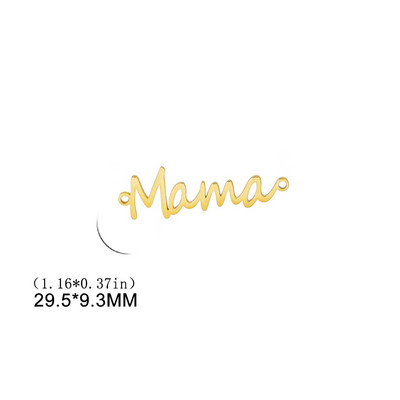 EUEAVAN 5tk Mama Letter roostevabast terasest võluripatsid kaelakee ehete jaoks naiste emadepäeva kingituste meisterdamise tarvikud