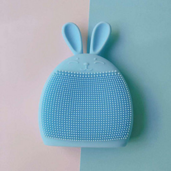 Βούρτσα καθαρισμού προσώπου από μαλακή σιλικόνη Βούρτσα καθαρισμού προσώπου για μασάζ Rabbit Manual Baby Shampoo Brush Makeup Face