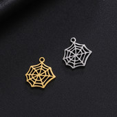 EUEAVAN 5tk ämblikuvõrgu amuletid roostevabast terasest minimaalne ripats kaelakee käevõrud kõrvarõngad isetegemise ehete valmistamise tarvikud hulgimüük