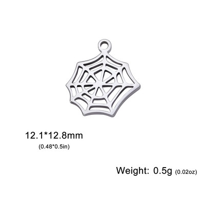 EUEAVAN 5tk ämblikuvõrgu amuletid roostevabast terasest minimaalne ripats kaelakee käevõrud kõrvarõngad isetegemise ehete valmistamise tarvikud hulgimüük