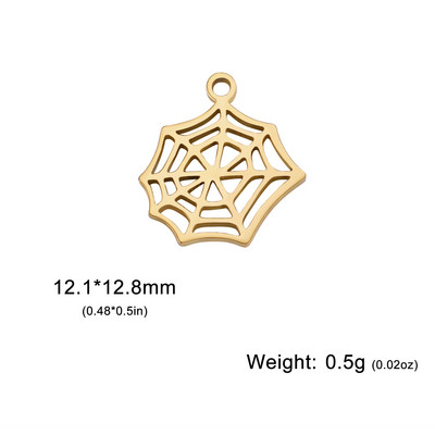 EUEAVAN 5tk ämblikuvõrgu amuletid roostevabast terasest minimaalne ripats kaelakee käevõrud kõrvarõngad isetegemise ehete valmistamise tarvikud hulgimüük