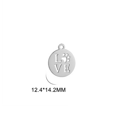 EUEAVAN 5 vnt., nerūdijančio plieno šunų katės letenėlių pakabukai papuošalams gaminti, maži gyvūnai, pakabukas „pasidaryk pats“ karoliai, apyrankės, auskarai, didmeninė prekyba