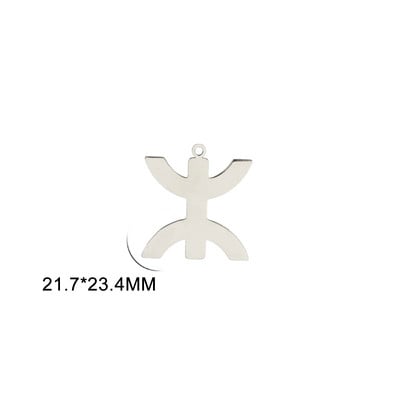 EUEAVAN 5 komada od nehrđajućeg čelika Afrički Berberski simboli privjesci za ogrlicu Etnički privjesak u afričkom kabilskom stilu Izrada nakita