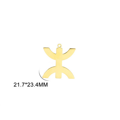 EUEAVAN 5 komada od nehrđajućeg čelika Afrički Berberski simboli privjesci za ogrlicu Etnički privjesak u afričkom kabilskom stilu Izrada nakita