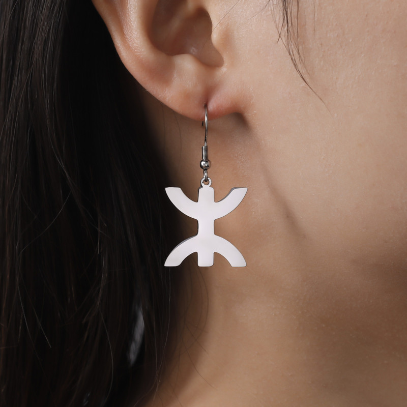 EUEAVAN 5 komada od nehrđajućeg čelika Afrički Berberski simboli privjesci za ogrlicu Etnički privjesak u afričkom kabilskom stilu Izrada nakita