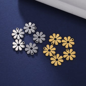 EUEAVAN 5 tk lillevõrud roostevabast terasest ehete tegemiseks pisikesed, väikesed ripatsid, meisterdage kaelakee käevõru kingitused