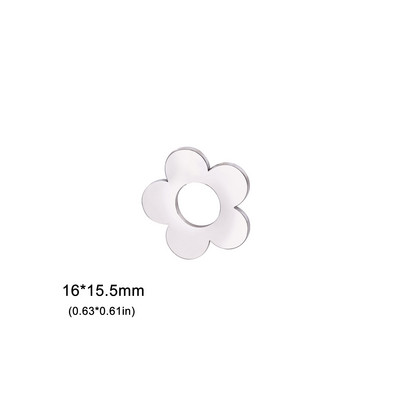 EUEAVAN 5 tk lillevõrud roostevabast terasest ehete tegemiseks pisikesed, väikesed ripatsid, meisterdage kaelakee käevõru kingitused