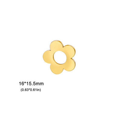 EUEAVAN 5 tk lillevõrud roostevabast terasest ehete tegemiseks pisikesed, väikesed ripatsid, meisterdage kaelakee käevõru kingitused