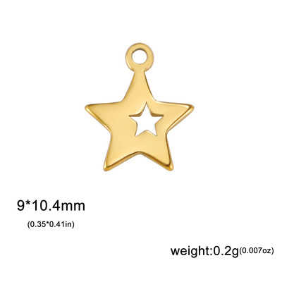 EUEAVAN 5tk Smiley Face Charms Star roostevabast terasest võlukee DIY kaelakee käevõru kõrvarõngas ehete valmistamise tarvikud hulgimüük