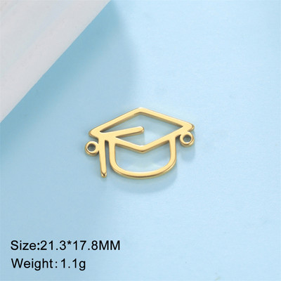 EUEAVAN 5 τεμ. Γούρια από ανοξείδωτο ατσάλι για καπέλο Bachelor για βραχιόλια Μεταπτυχιακό κρεμαστό σύνδεσμο Προμήθειες κατασκευής κοσμημάτων Χονδρική