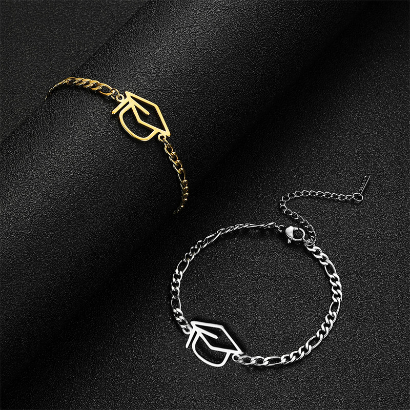 EUEAVAN 5 τεμ. Γούρια από ανοξείδωτο ατσάλι για καπέλο Bachelor για βραχιόλια Μεταπτυχιακό κρεμαστό σύνδεσμο Προμήθειες κατασκευής κοσμημάτων Χονδρική