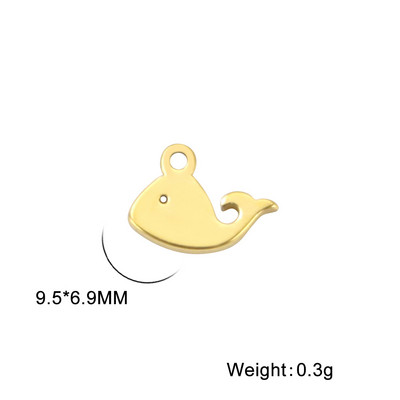 EUEAVAN 5tk roostevabast terasest amuletid vaaladelfiini amulett käevõrudele ripats kaelakee kõrvarõngad aksessuaarid hulgimüük tarvikud