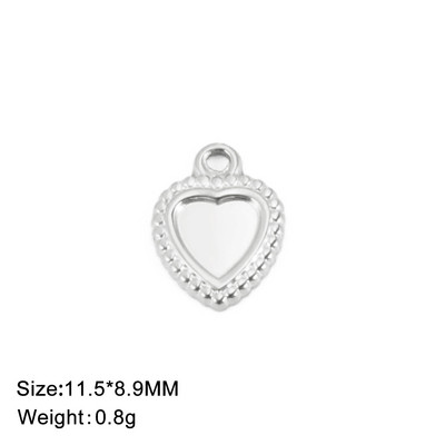 EUEAVAN 5tk roostevabast terasest südamevõlusid ehete valmistamiseks kaelakee käevõru DIY ripatsite hulgimüük