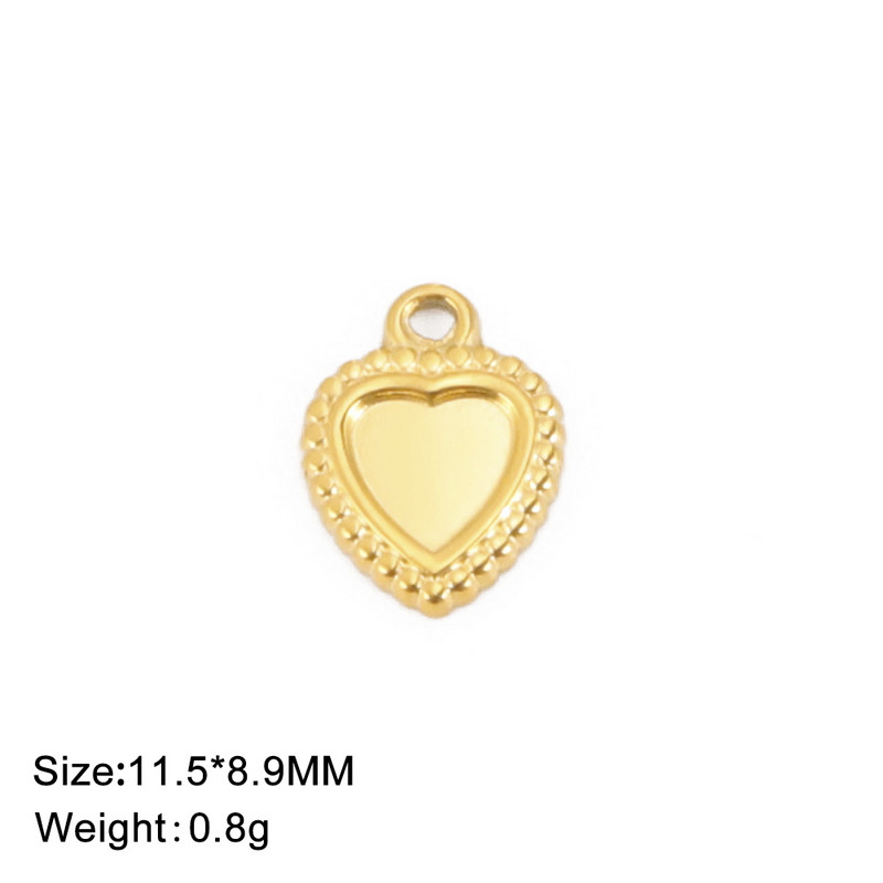 EUEAVAN 5tk roostevabast terasest südamevõlusid ehete valmistamiseks kaelakee käevõru DIY ripatsite hulgimüük