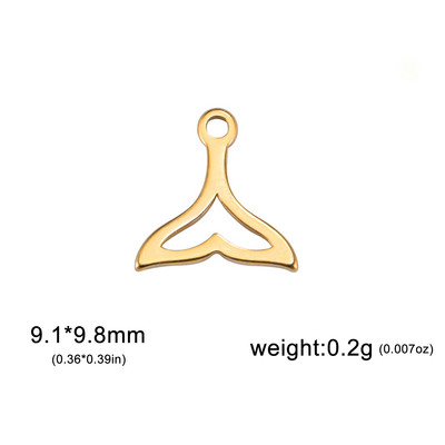 EUEAVAN 5tk roostevabast terasest amuletid ehete valmistamiseks Dolphin Rabbit Elephant Loomade ripats DIY kaelakee kõrvarõngad hulgimüük