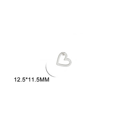 EUEAVAN 5tk õõnsad südamevõrud roostevabast terasest ripats kaelakee käevõru ehete valmistamise tarvikute hulgimüük isetegemise kingitused