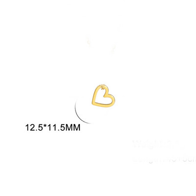 EUEAVAN 5tk õõnsad südamevõrud roostevabast terasest ripats kaelakee käevõru ehete valmistamise tarvikute hulgimüük isetegemise kingitused