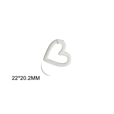 EUEAVAN 5tk õõnsad südamevõrud roostevabast terasest ripats kaelakee käevõru ehete valmistamise tarvikute hulgimüük isetegemise kingitused