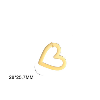 EUEAVAN 5tk õõnsad südamevõrud roostevabast terasest ripats kaelakee käevõru ehete valmistamise tarvikute hulgimüük isetegemise kingitused