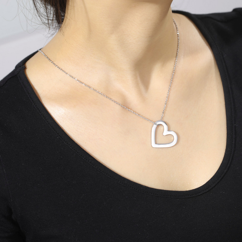 EUEAVAN 5tk õõnsad südamevõrud roostevabast terasest ripats kaelakee käevõru ehete valmistamise tarvikute hulgimüük isetegemise kingitused