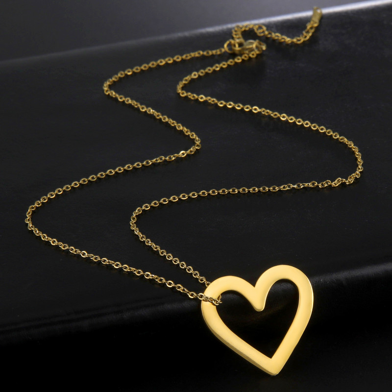 EUEAVAN 5tk õõnsad südamevõrud roostevabast terasest ripats kaelakee käevõru ehete valmistamise tarvikute hulgimüük isetegemise kingitused