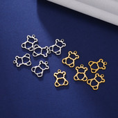 EUEAVAN 5tk roostevabast terasest amuletid Mini karuvõru ehete valmistamiseks Väikesed ripatsid DIY kaelakee käevõru kõrvarõngad aksessuaarid