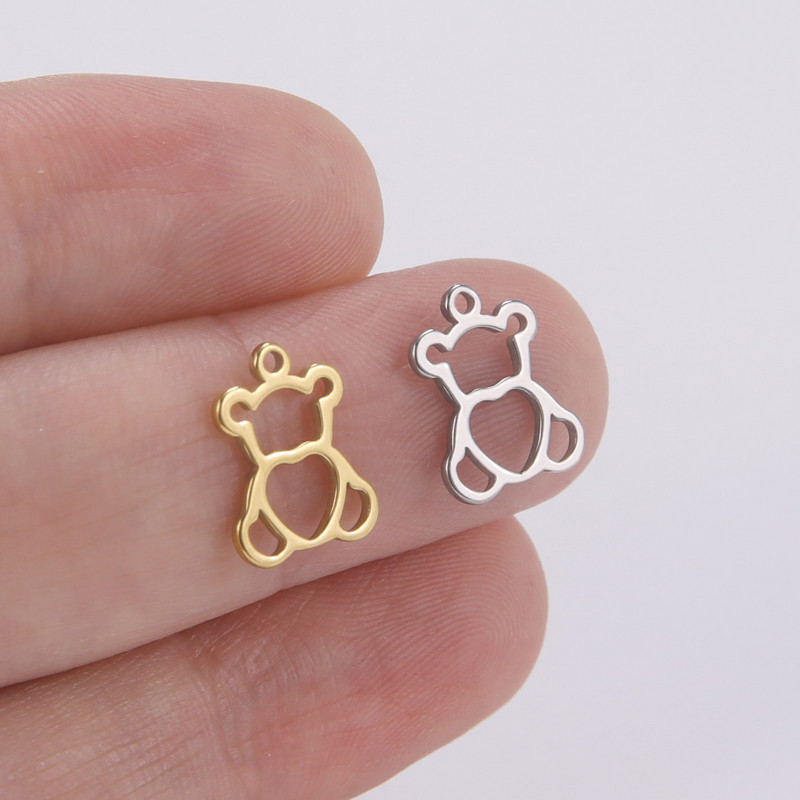 EUEAVAN 5tk roostevabast terasest amuletid Mini karuvõru ehete valmistamiseks Väikesed ripatsid DIY kaelakee käevõru kõrvarõngad aksessuaarid