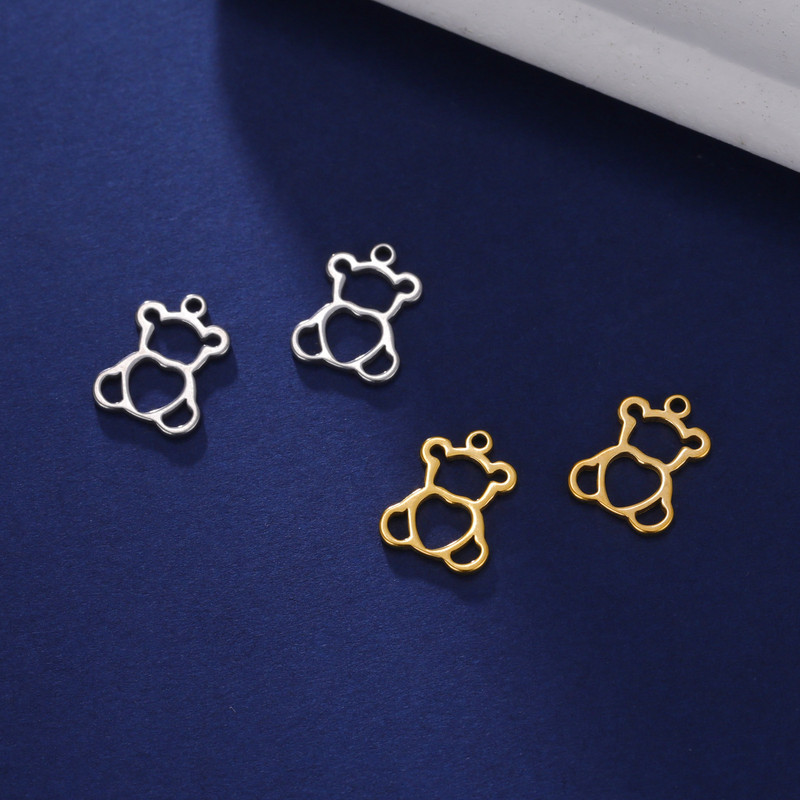 EUEAVAN 5tk roostevabast terasest amuletid Mini karuvõru ehete valmistamiseks Väikesed ripatsid DIY kaelakee käevõru kõrvarõngad aksessuaarid