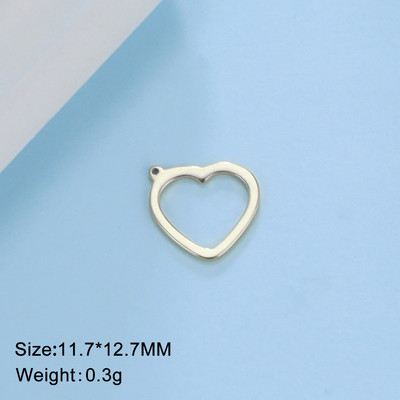 EUEAVAN 5tk Pisikesed võluvad roostevabast terasest amuletid ehete valmistamiseks päikesepentakli südamega kuuripatsiga meisterdatud kaelakee käevõrud