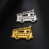 Eueavan 5vnt./stal. Gaisrinis hidrantas Automobilių ugniagesių sunkvežimių pakabukai nerūdijančio plieno pakabukai karolių papuošalų kūrimas dovanos vyrams didmeninė prekyba