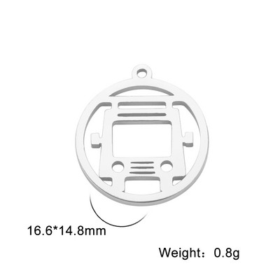 Eueavan 5vnt./stal. Gaisrinis hidrantas Automobilių ugniagesių sunkvežimių pakabukai nerūdijančio plieno pakabukai karolių papuošalų kūrimas dovanos vyrams didmeninė prekyba