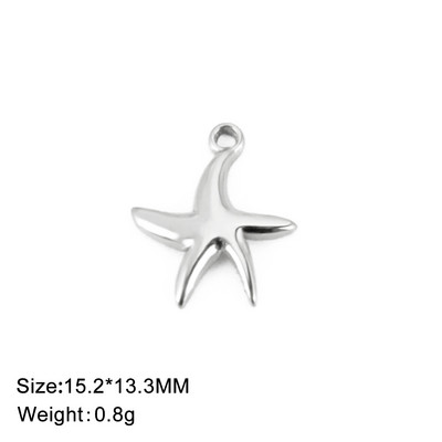 EUEAVAN 5 komada od nehrđajućeg čelika morske zvijezde šarm privjesci ogrlica nalazi narukvica šarm izrada DIY pribor za nakit