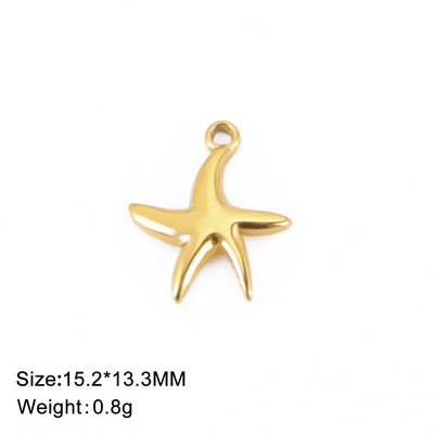 EUEAVAN 5 komada od nehrđajućeg čelika morske zvijezde šarm privjesci ogrlica nalazi narukvica šarm izrada DIY pribor za nakit