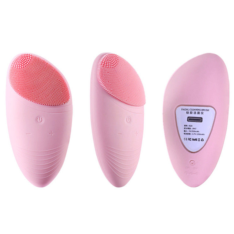 5V / 0,5A elektriline näopesuvahend silikoonist näopuhastaja Masseerija poore puhastav nahahooldus 125x58x28mm nahahooldusvahend EK-uus