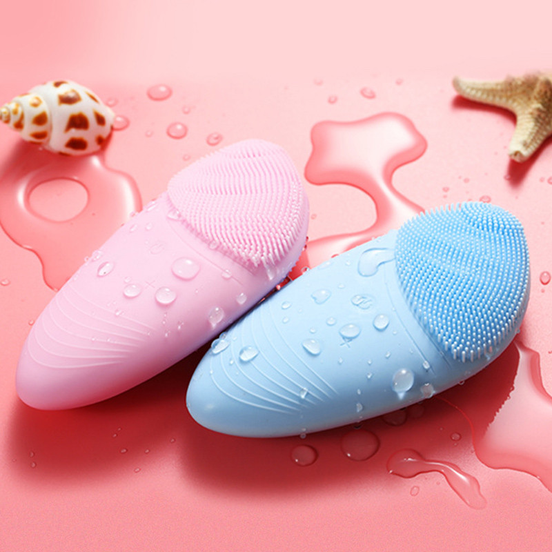 5V / 0,5A elektriline näopesuvahend silikoonist näopuhastaja Masseerija poore puhastav nahahooldus 125x58x28mm nahahooldusvahend EK-uus