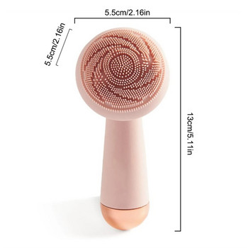 Ηλεκτρική βούρτσα προσώπου σιλικόνης USB Face Brush Cleansing Waterproof Sonic Vibration Cleanser Deep Pore Cleanser Skin Massager