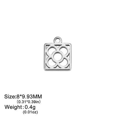 EUEAVAN 5tk Barcelona lilleväljak roostevabast terasest amuletid kaelakee kõrvarõngad ehted, naiste hulgimüük isetegemise kingitus