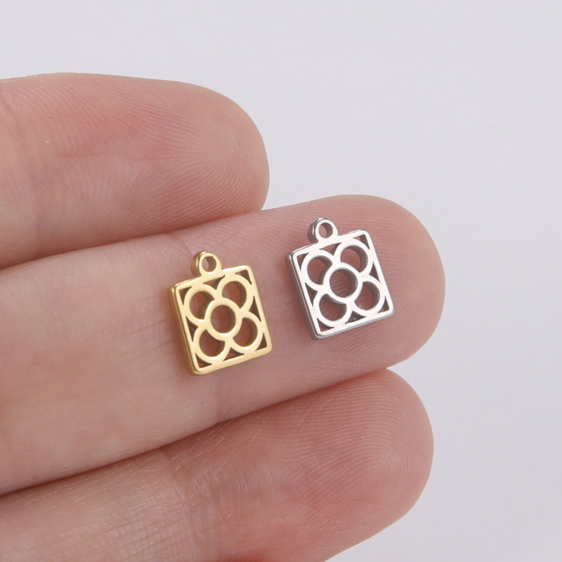 EUEAVAN 5tk Barcelona lilleväljak roostevabast terasest amuletid kaelakee kõrvarõngad ehted, naiste hulgimüük isetegemise kingitus