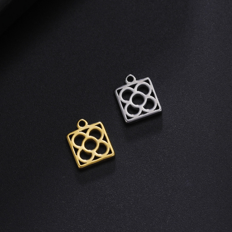 EUEAVAN 5tk Barcelona lilleväljak roostevabast terasest amuletid kaelakee kõrvarõngad ehted, naiste hulgimüük isetegemise kingitus