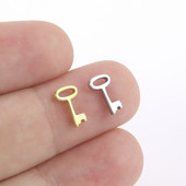 EUEAVAN 5 tk Võtmega roostevabast terasest amuletid ehete tegemiseks pisikeste võluripatsite armukeste paari kaelakee käevõrud isetegemise kingitused