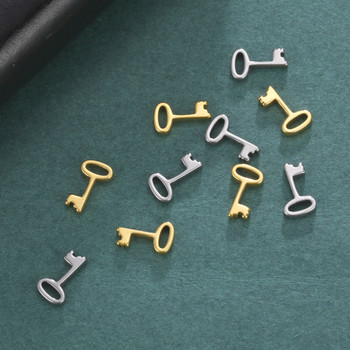 EUEAVAN 5 τμχ Γούρια από ανοξείδωτο ατσάλι για κοσμήματα που κατασκευάζουν μικροσκοπικό γούρι Κρεμαστό κολιέ Ζευγάρι Βραχιόλια DIY Δώρα