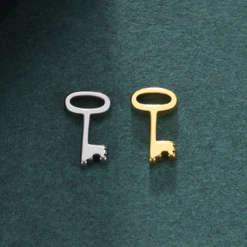 EUEAVAN 5 бр. Ключове от неръждаема стомана Талисмани за изработка на бижута Малък чар Висулка Любовник Двойка Колие Гривни Направи си сам подаръци