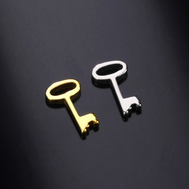 EUEAVAN 5 tk Võtmega roostevabast terasest amuletid ehete tegemiseks pisikeste võluripatsite armukeste paari kaelakee käevõrud isetegemise kingitused