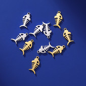 EUEAVAN 5kom privjesci od nehrđajućeg čelika privjesak riblja kost za ogrlicu narukvica Izrada nakita DIY nalazi pribor Veleprodaja