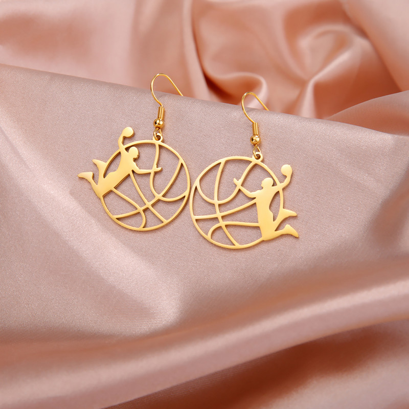 EUEAVAN 5 τμχ Γούρια από ανοξείδωτο ατσάλι μπάσκετ για κοσμήματα Γυναικεία ανδρικά αθλητικά κολιέ DIY Κρεμαστό προμήθειες Χονδρική