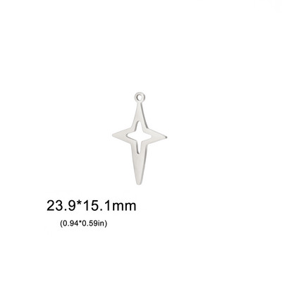 EUEAVAN 5db csillagos rozsdamentes acél varázslatok ékszerkészítéshez Boho medál nyaklánc fülbevaló barkács kellékek nagykereskedelme