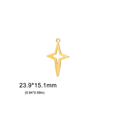 EUEAVAN 5db csillagos rozsdamentes acél varázslatok ékszerkészítéshez Boho medál nyaklánc fülbevaló barkács kellékek nagykereskedelme