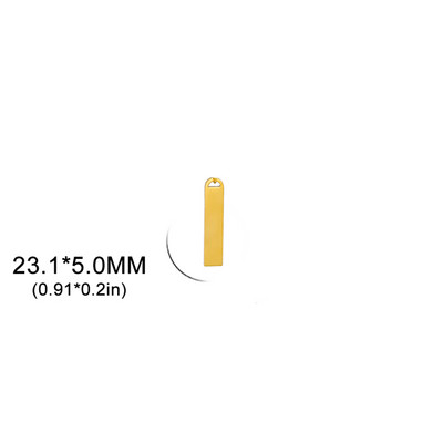 EUEAVAN 5vnt nerūdijančio plieno pakabukai papuošalams, geometriniai stačiakampiai pakabukai, pasidaryk pats, didmeninė prekyba