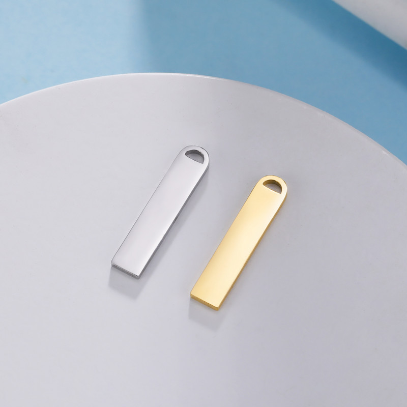 EUEAVAN 5vnt nerūdijančio plieno pakabukai papuošalams, geometriniai stačiakampiai pakabukai, pasidaryk pats, didmeninė prekyba